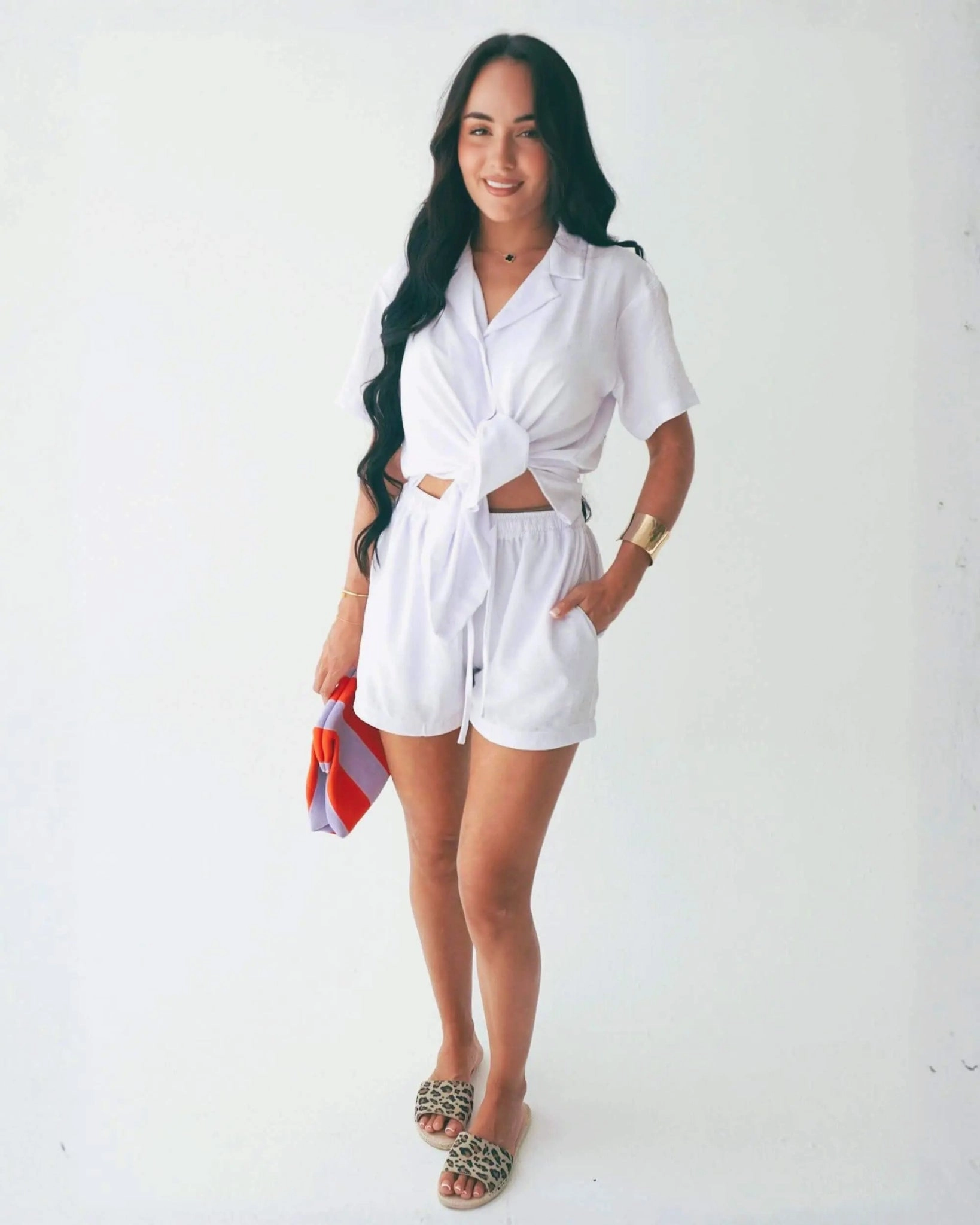 Summer Espadrille in Leopard Print Suede Espadrille Wedge