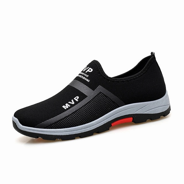Drainable Hiking Shoes Summer Mesh Men Shoes Lightweight Sneakers Men Fashion Casual Walking Shoes Breathable Slip on Mens Loafers Zapatillas Hombre