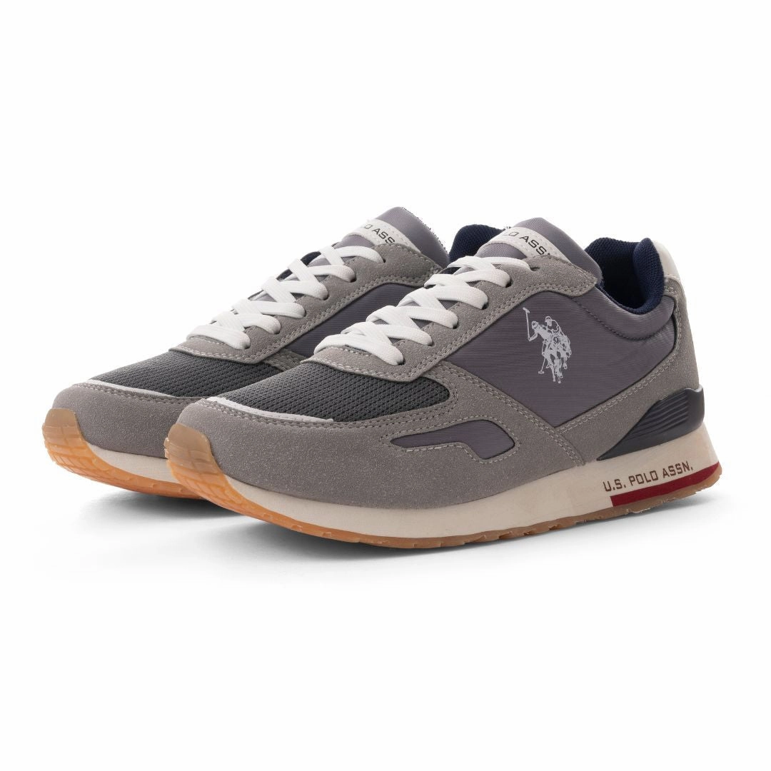 U.S. POLO ASSN. TABRY 006S-LGTGRYRED Casual Tennis Shoes For Work