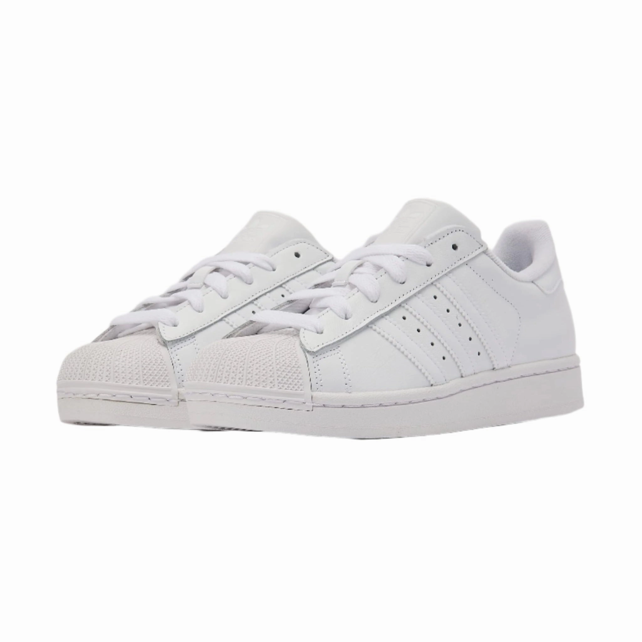 Grade School Adidas Superstar II J Shoes - White Adidas Bounce Basketball Shoes