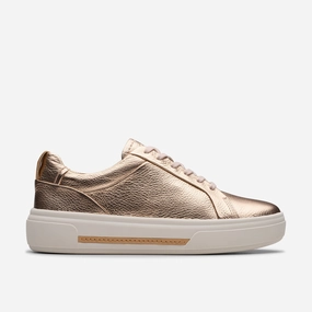 Originals Drop Step Low Casual Basketball Shoes CLARKS | CASUAL SHOES | WOMEN | HOLLYHOCK WALK COPPER METALLIC