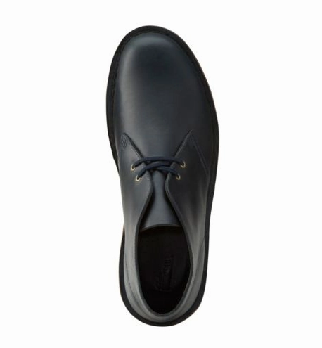 Clarks Desert Boot Midnight Blue Leather 26109445 Ld-1000 Casual Shoes