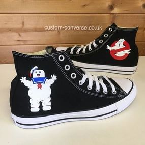 Dope Skate Shoes Ghostbusters and Marshmallow Man Converse
