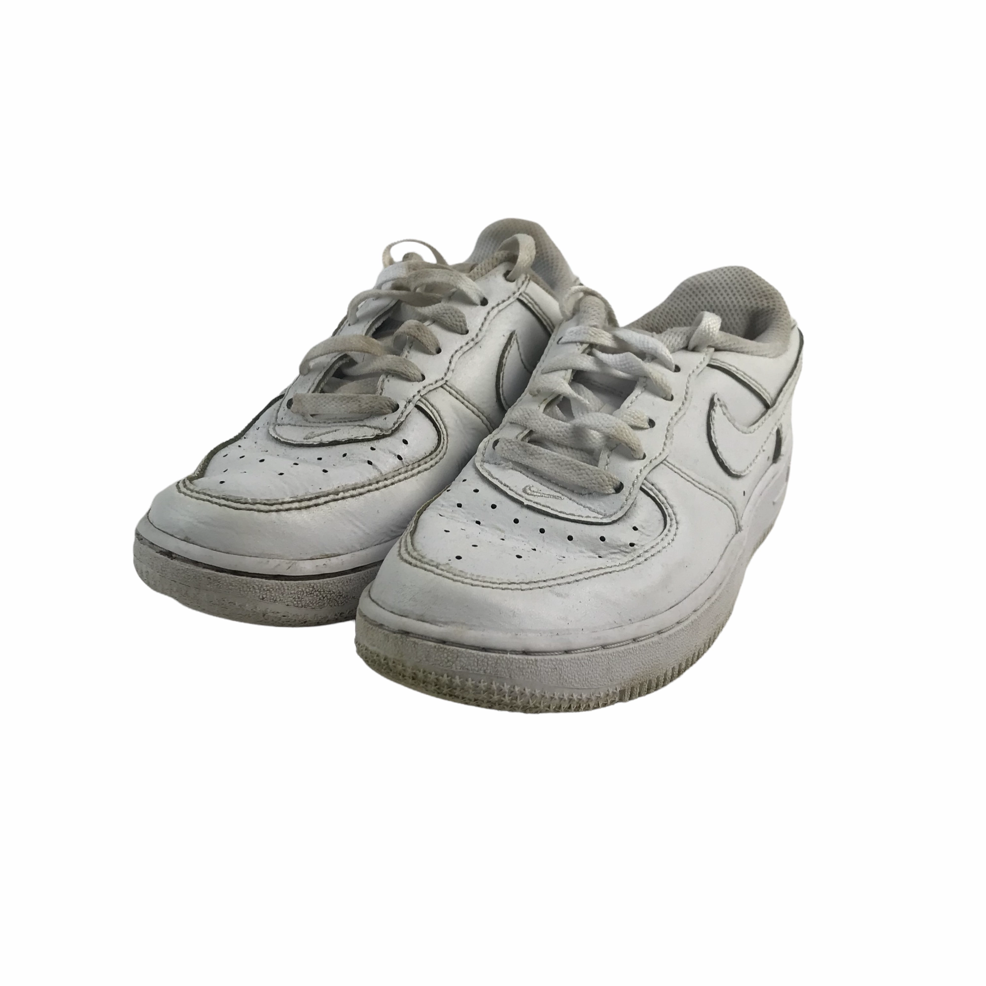 Chunky Asics Shoes Nike Air Force One Trainers Shoe Size 1 white plain with laces