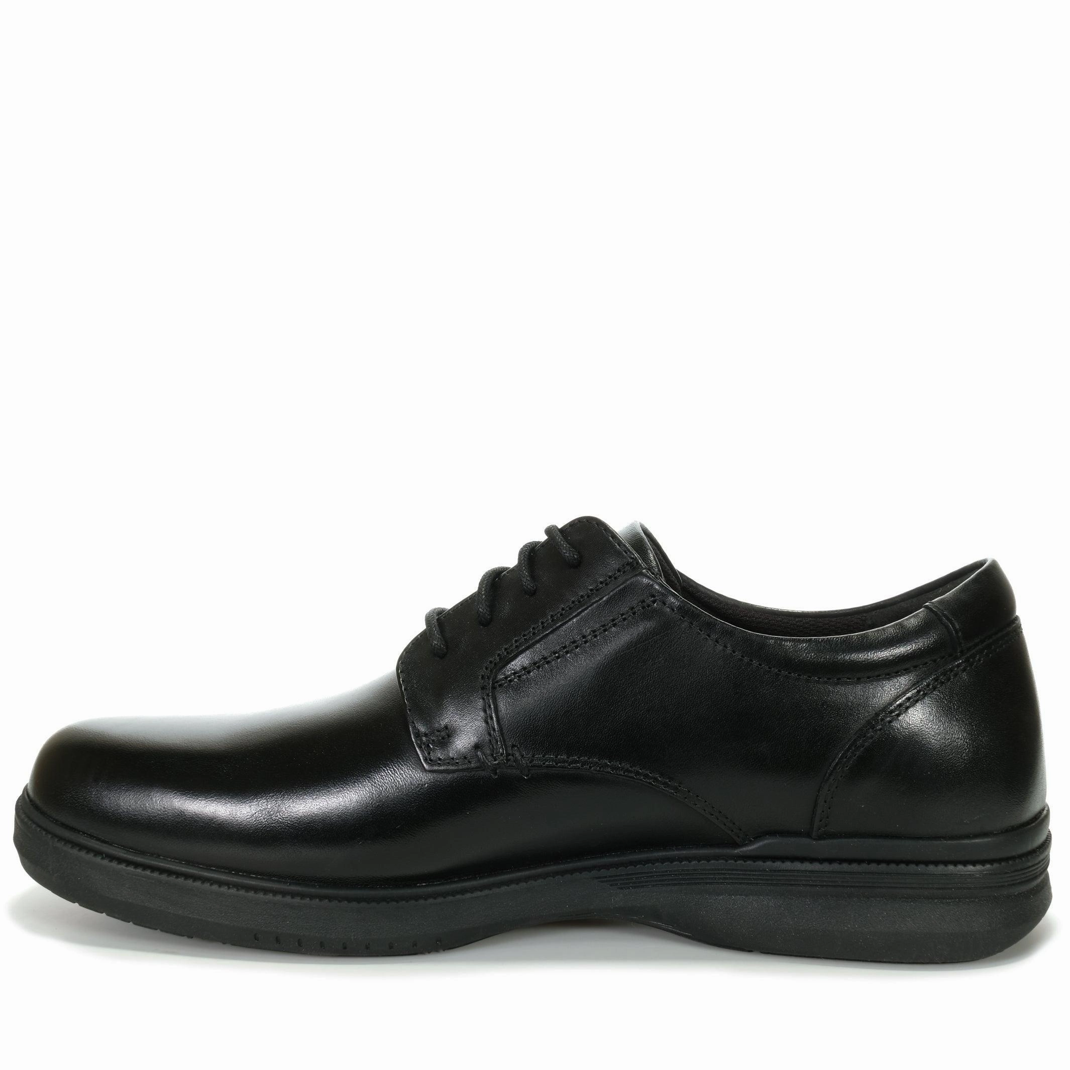Hush Puppies Legend Black Shoes For Concrete Walking