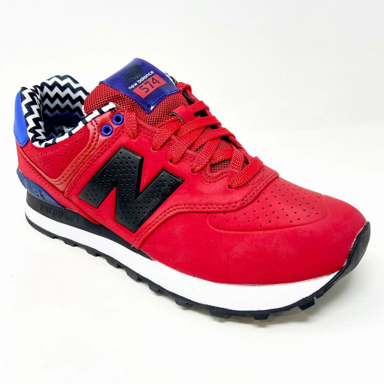 Shoe Size Chart New Balance 574 Classic Paint Chip Red Blue Womens Running Shoes WL574ACC