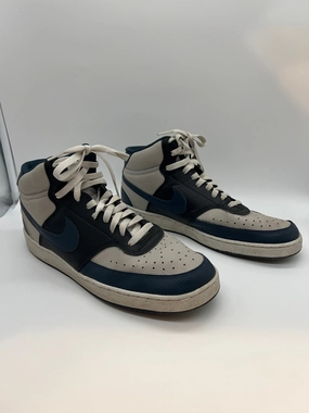 Nike High Tops Navy Blue Light Grey - Shoes: 11.5 (Adult) Asics X Marvel Shoes