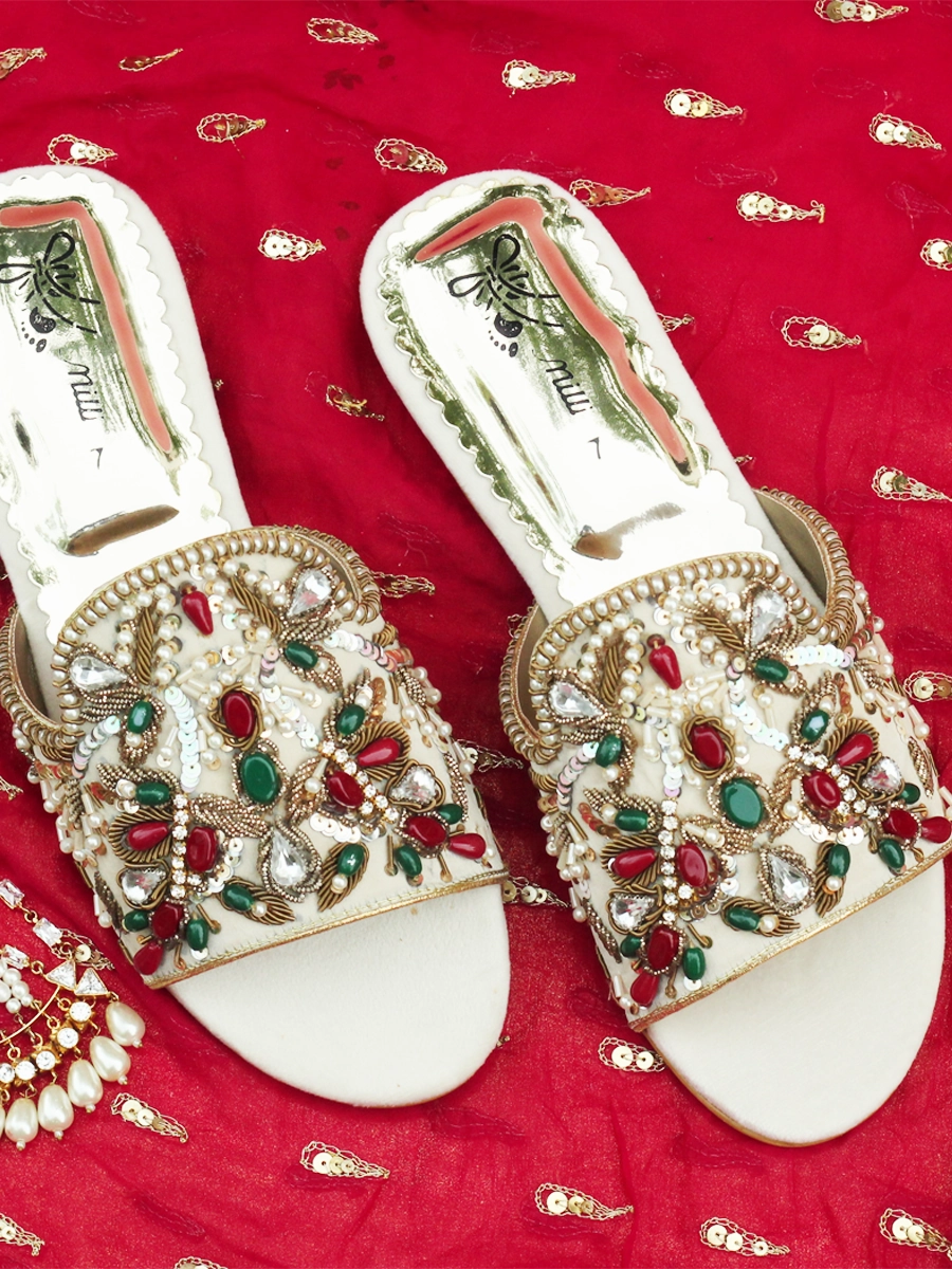 Hard Shoe Inserts Women flat fancy slipper