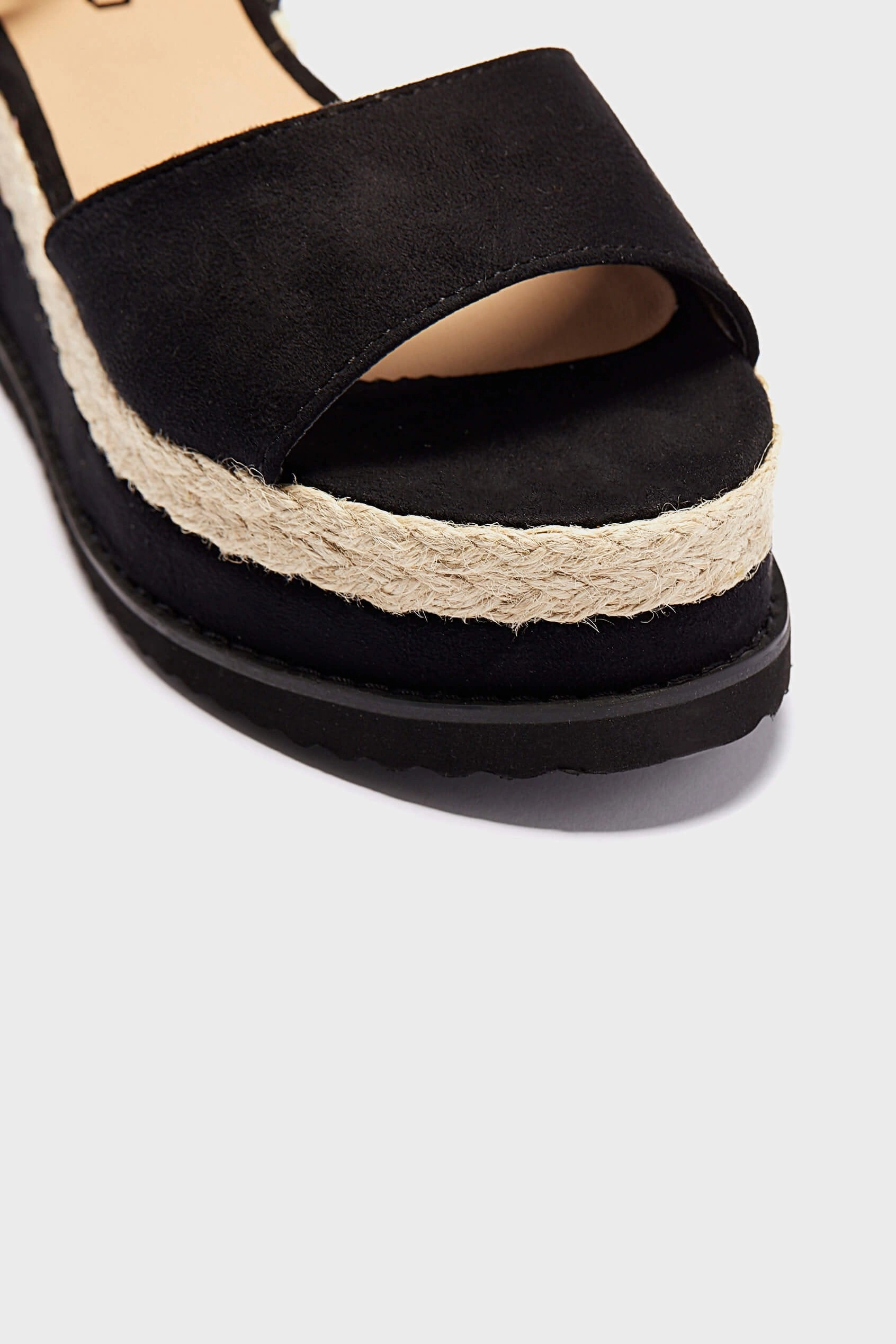 Coach Gloria C Slide Espadrille Wedge Sandals Black Wedge Open Toe Espadrilles
