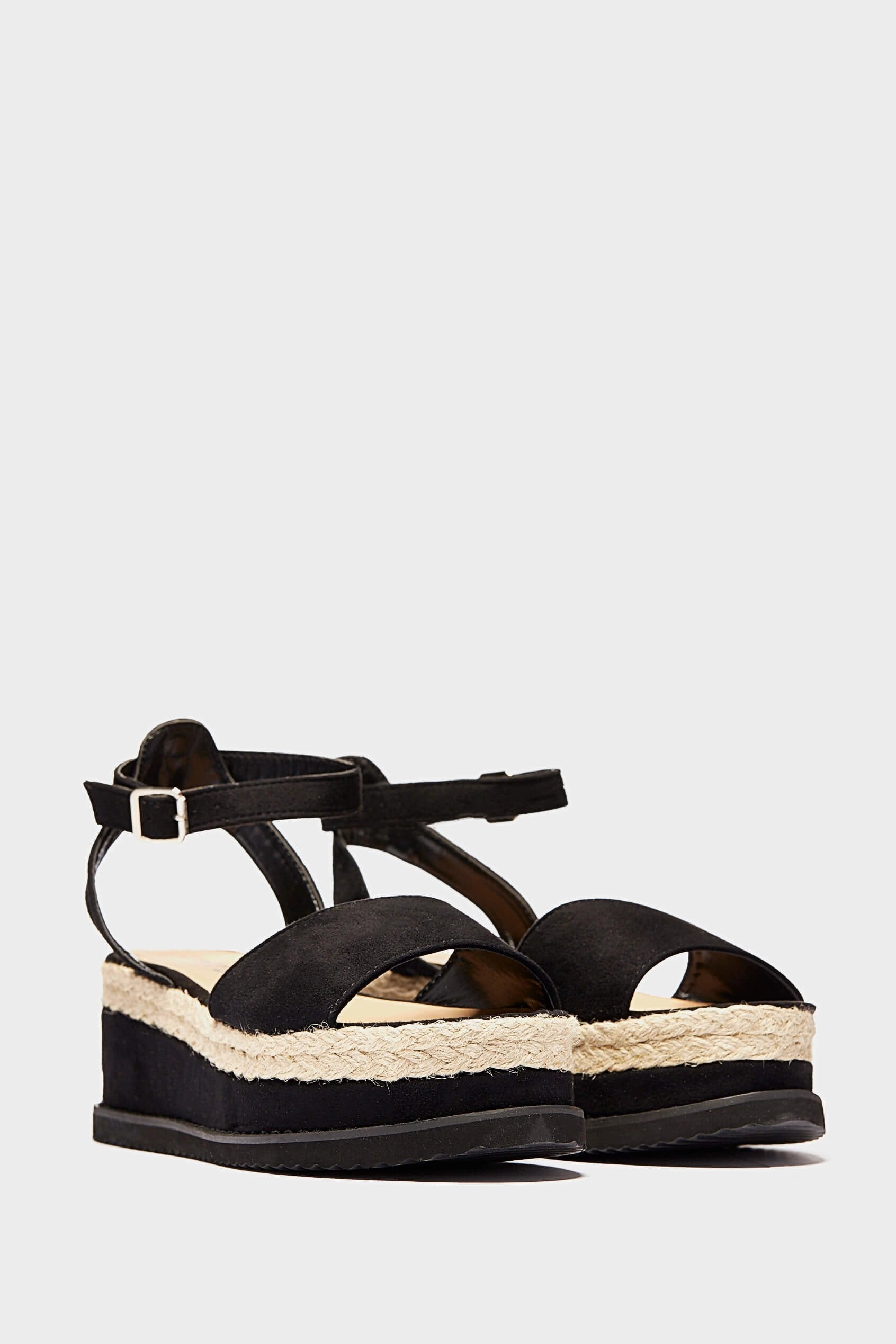 Iris And Ink Espadrilles Black Wedge Open Toe Espadrilles