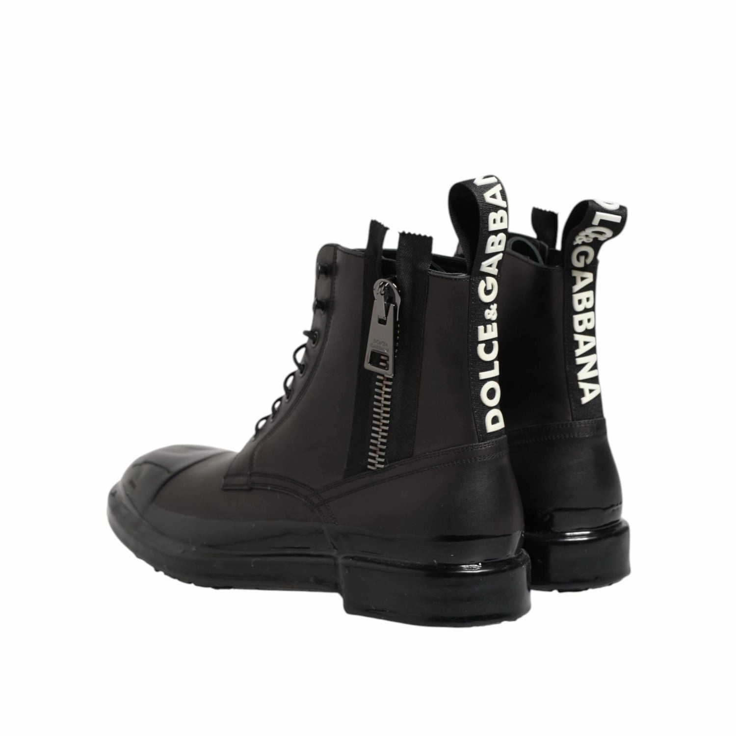 Frye Leather Boots Dolce & Gabbana Brown Black Lace Up Mid Calf Men Boots Shoes