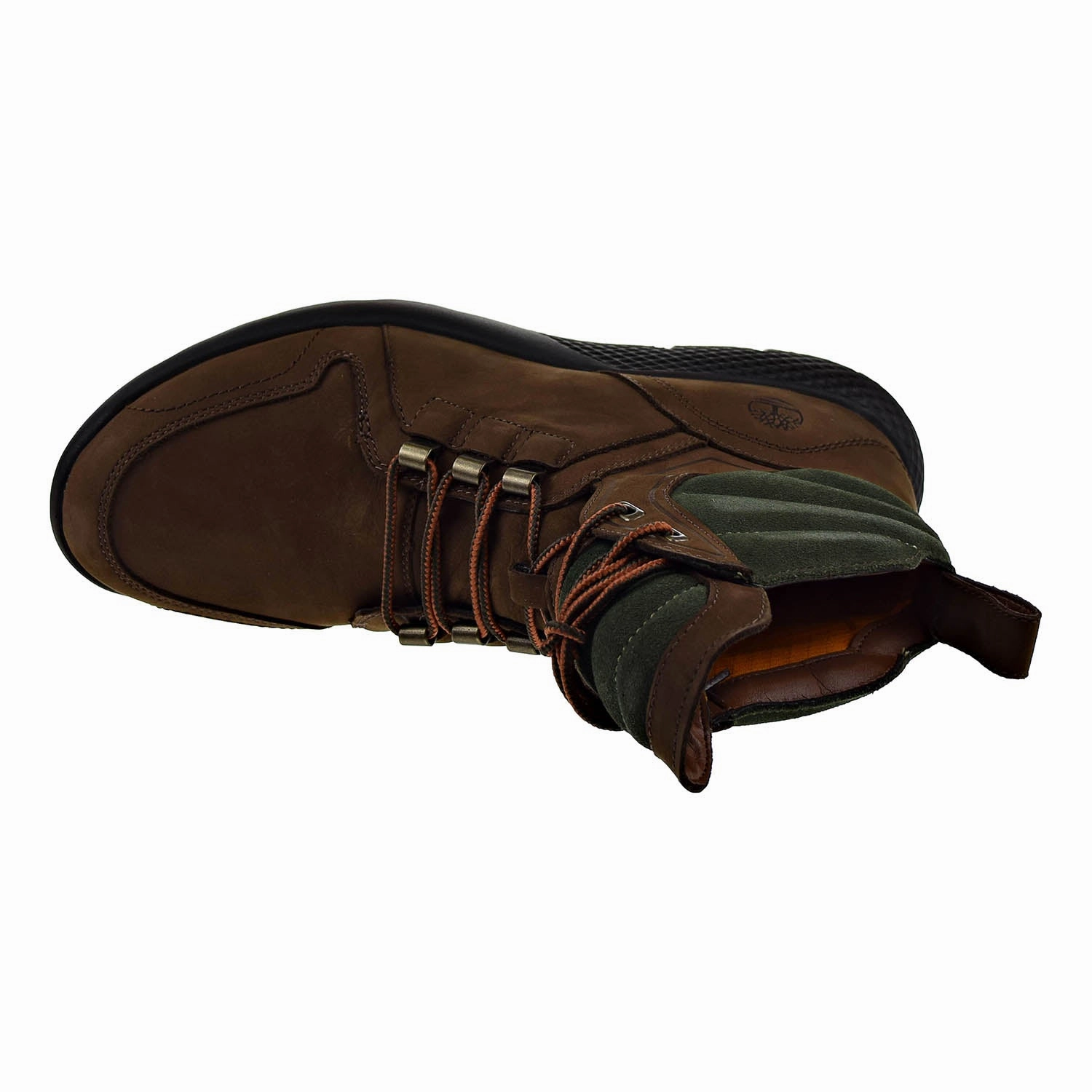 Timberland Flyroam Leather Dark Brown Mens Boots Water Walking Boots Terraria