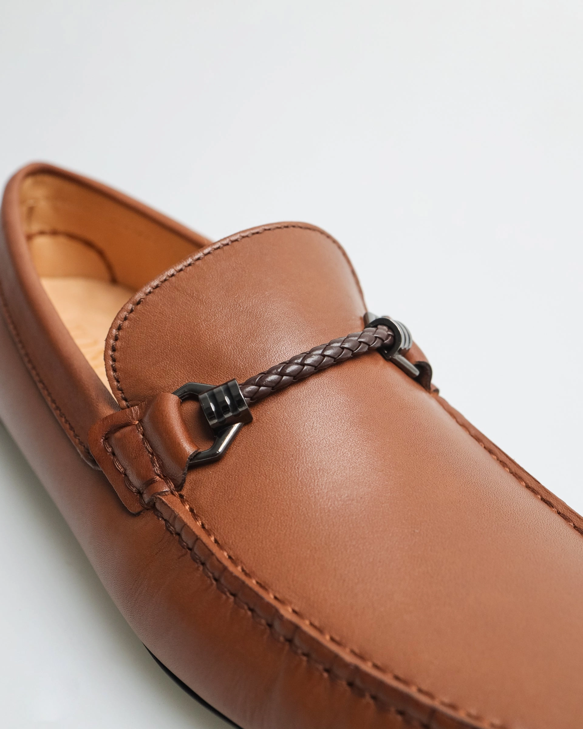 Tomaz C456 Men's Buckle Moccasins (Brown) Affordable Work Boots