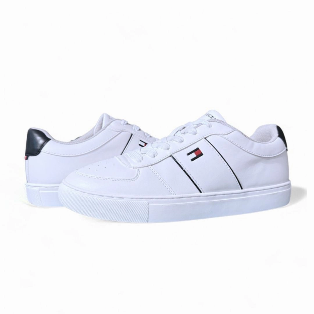List Of Casual Shoes Tommy Hilfiger Baffie Sneakers Men - WHT