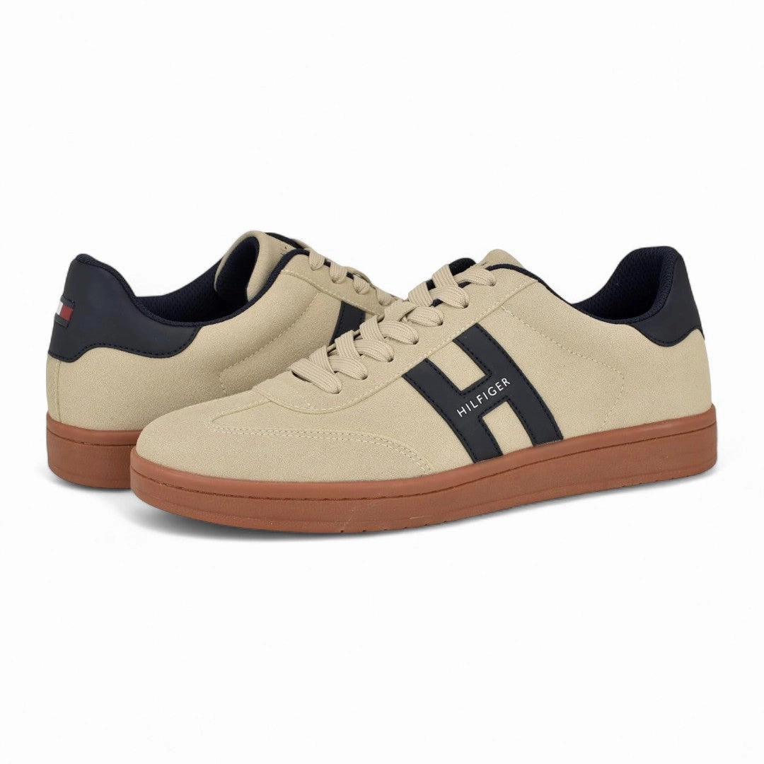 Tommy Hilfiger Lerge Sneakers Men - BEG Shoes Flat Wide Feet