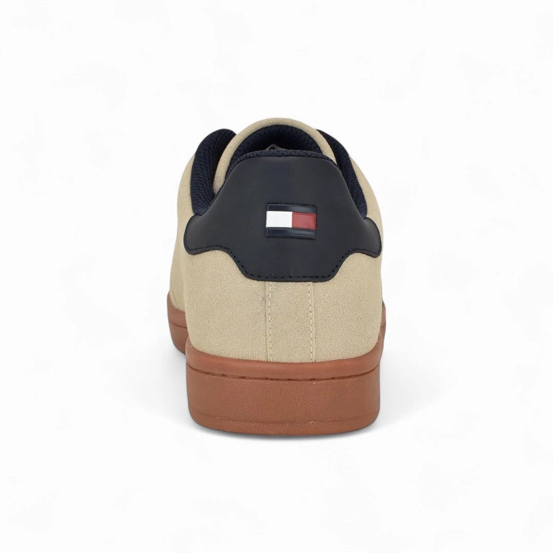 Tommy Hilfiger Lerge Sneakers Men - BEG Going Out Outfits With Flat Shoes
