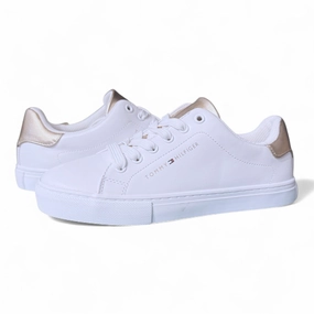 Tommy Hilfiger Lyan Sneaker Women - WHTGLD Casual Dress Sneakers
