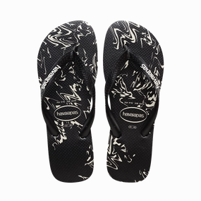 Top Marble Lines Flip Flops Vintage Flip Flops