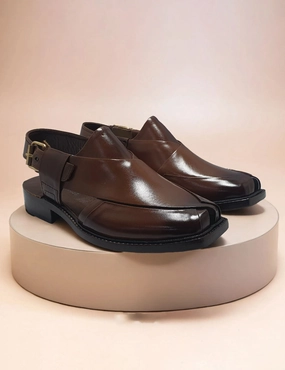 Hemp Rope Sandals Light Brown  Peshawari for Men