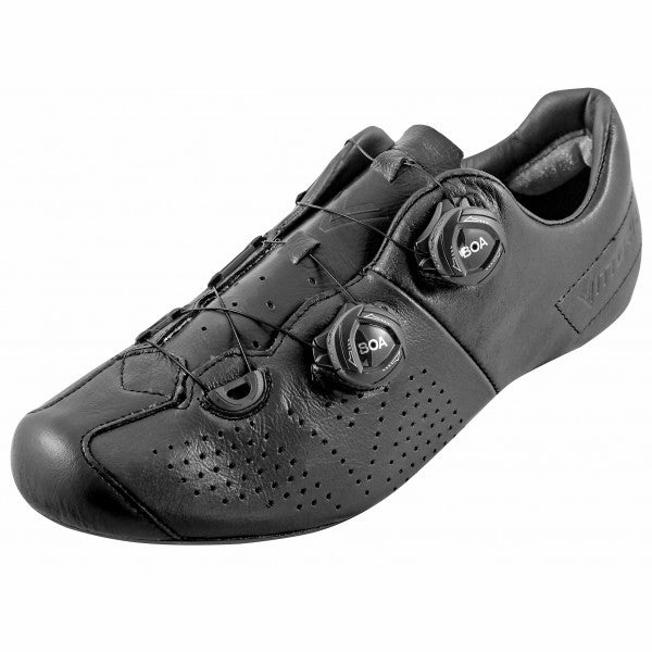 Vintage Leather Cycling Shoes VITTORIA LA TECNICA KANGAROO LEATHER CYCLING SHOES BLACK