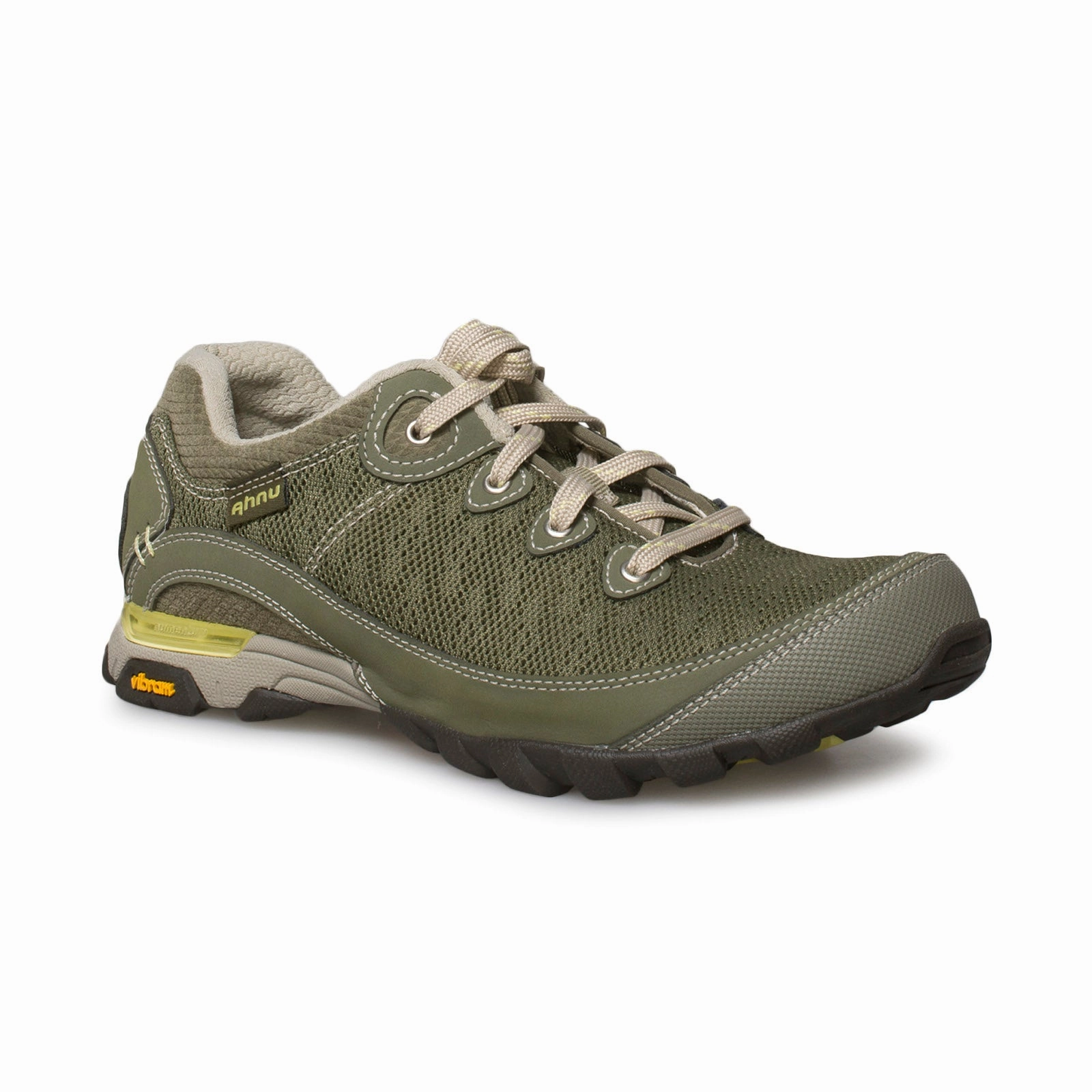 Ahnu Sugarpine II Air Mesh Burnt Olive Shoes - Women's Bare Access 3 Trail Running Shoe