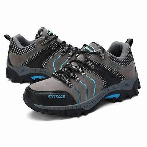 Men Breathable Wear Resistance Outsole Outdoor Hiking Athletic Shoes Good Hiking Shoes For Snow