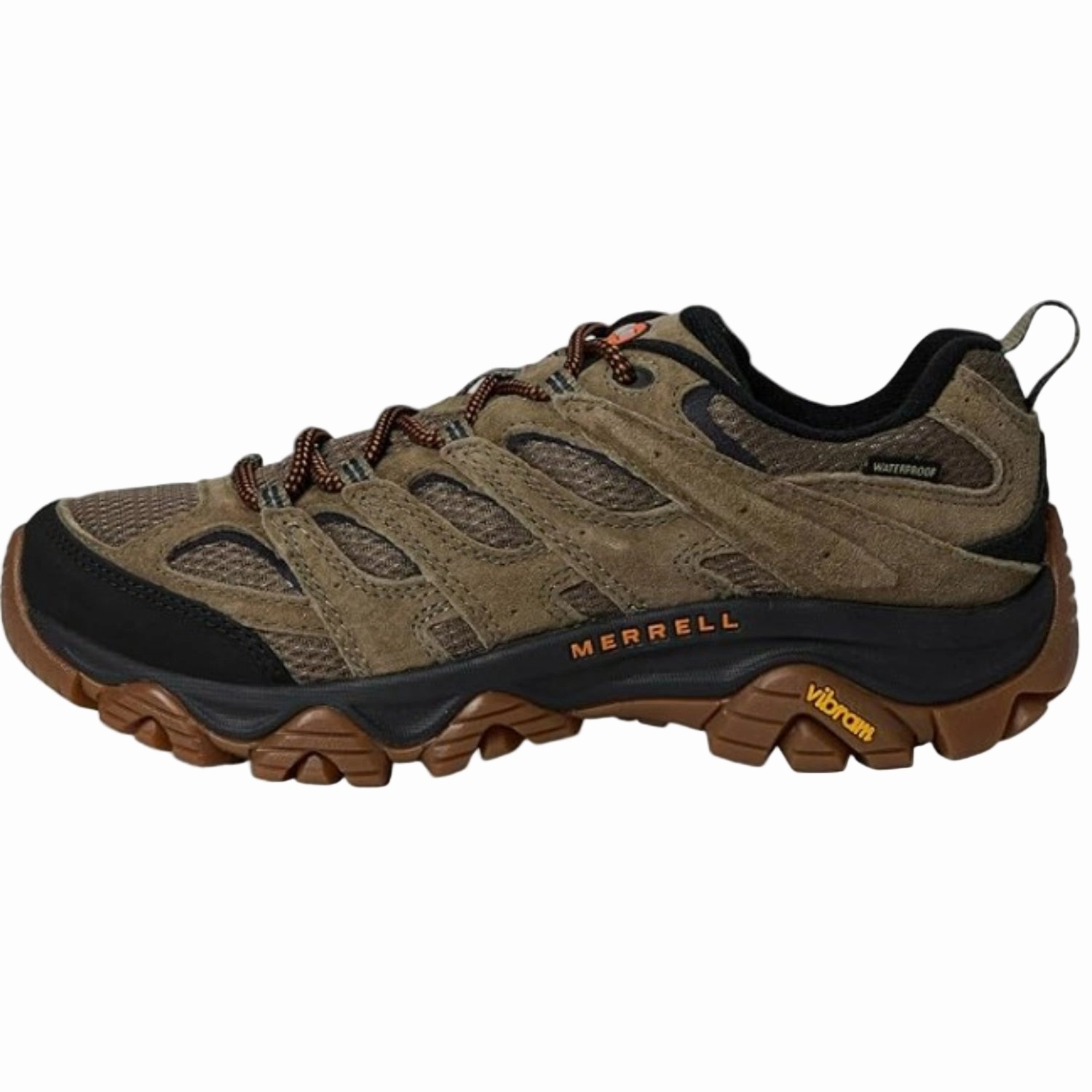 Ultra Lightweight Hiking Shoes Merrell Men's Moab 3  Waterproof Hiking Shoes, Olive/Gum