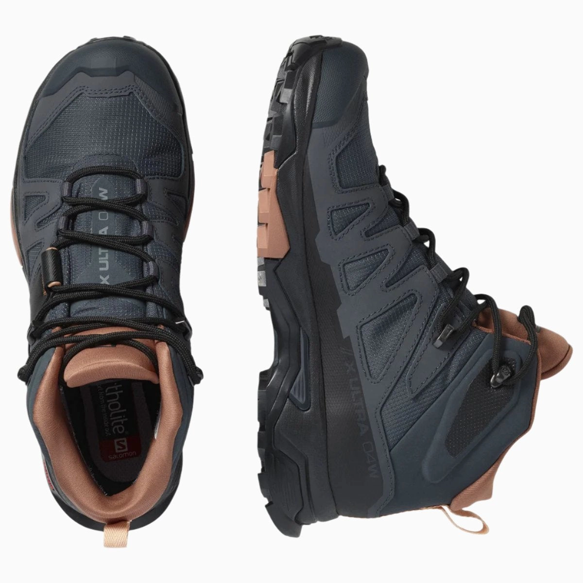 Salmon X Ultra 4 Leather Mid GTX Women's Hiking Waterproof Running Boots Hiking Shoes For Motorcycle Riding