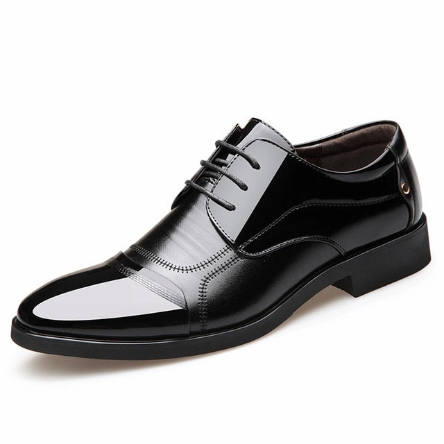 Treksta Hiking Shoes Merkmak Pointed Toe Men Shoes Classic Business Men Formal Leather Shoes