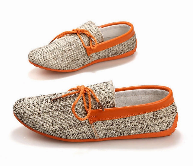 Trendy Casual Men Beach Loafer Shoes Breathable Summer Weaving Hemp Man Flats Soft Driving Shoes Mocassins Best Running Shoes For Overpronation And Flat Feet