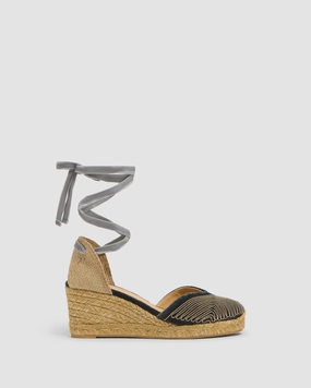 Wedge Espadrille Heels CHIARA BEADS T/6/243