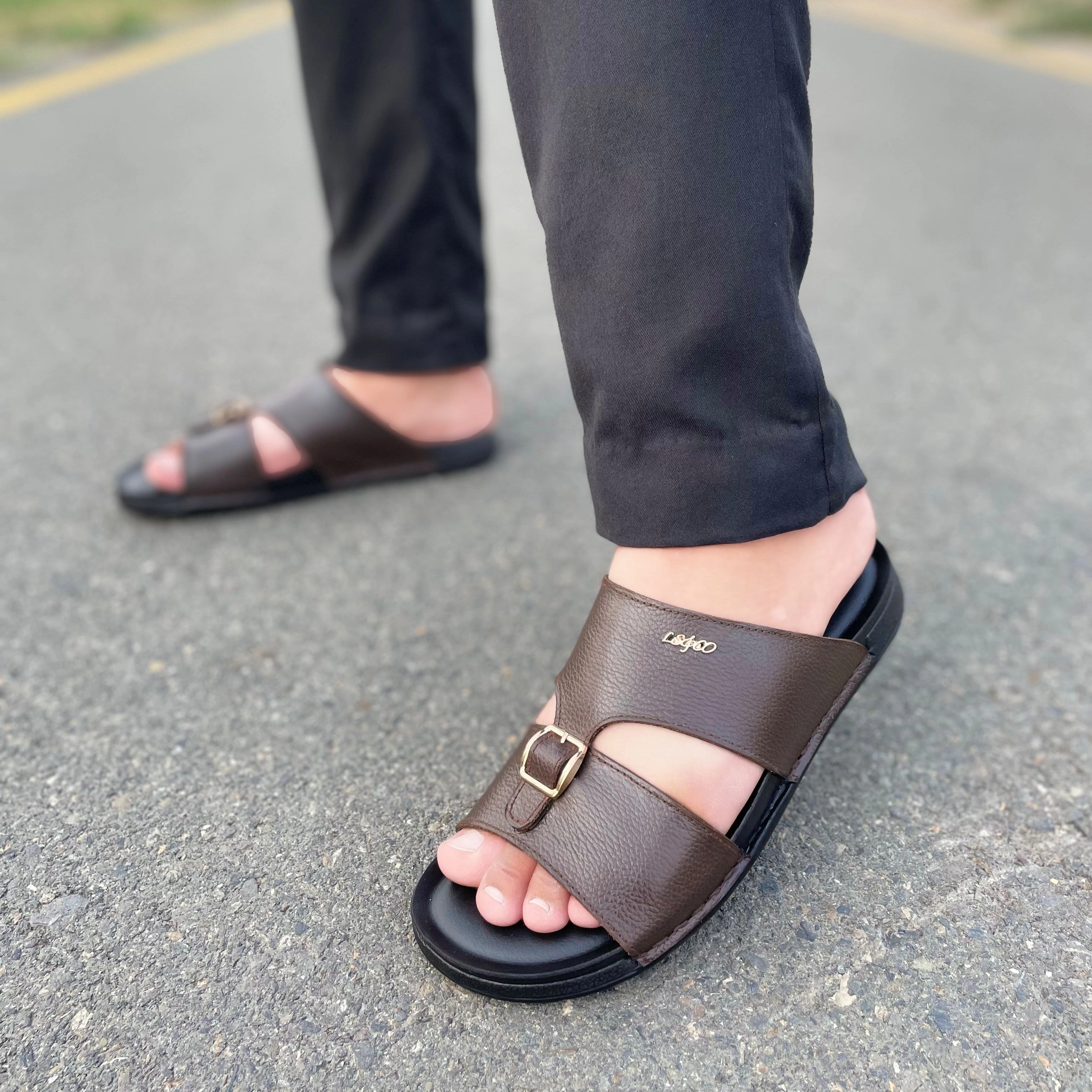 Kirkland Shearling Slippers LS Pure leather Handmade TANORA Chappal LS-161