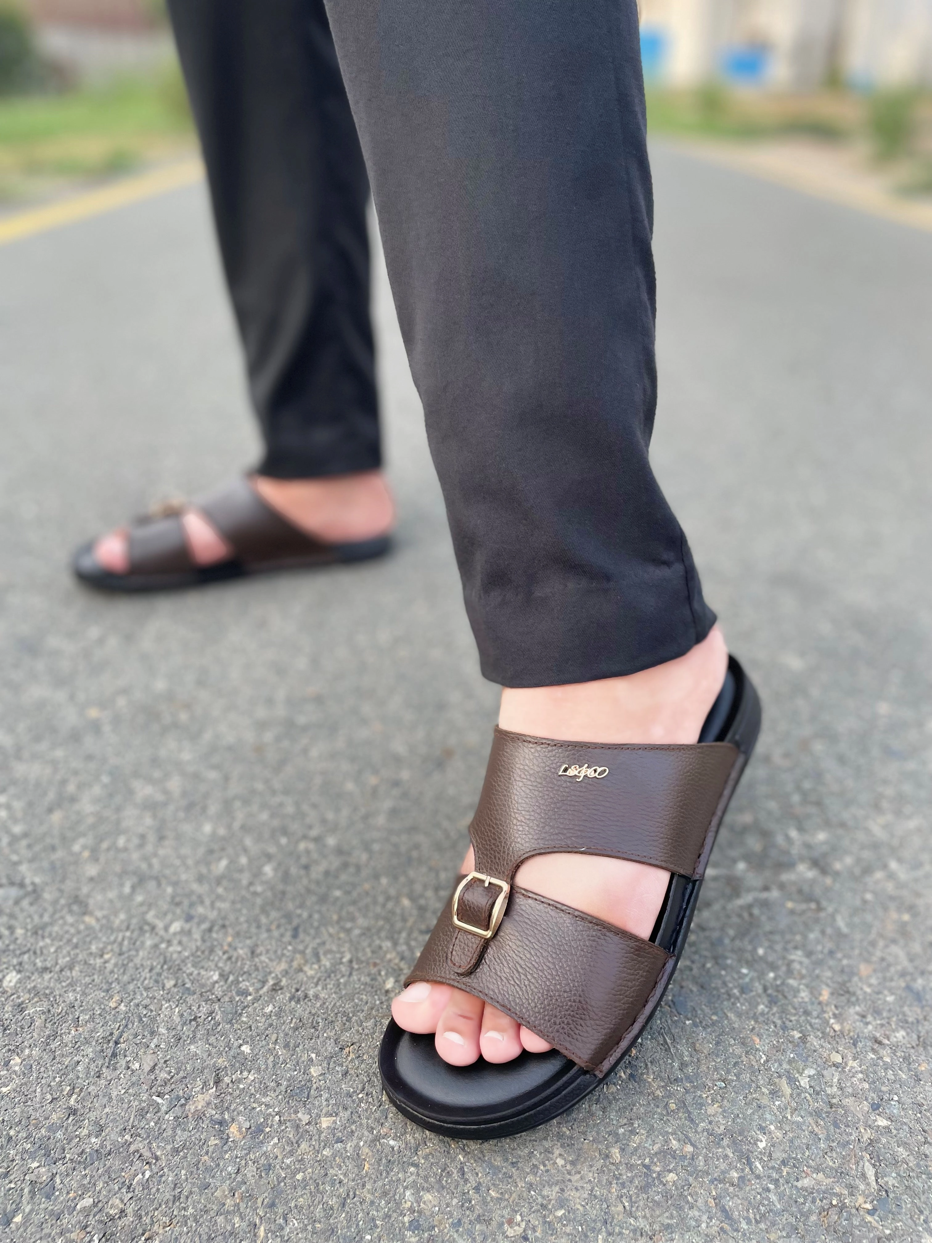 LS Pure leather Handmade TANORA Chappal LS-161 House Slippers On Sale