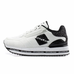 Motorcycle Sneakers REPLAY Penny Zoom Women Sneakers RS3D0028T-WHT