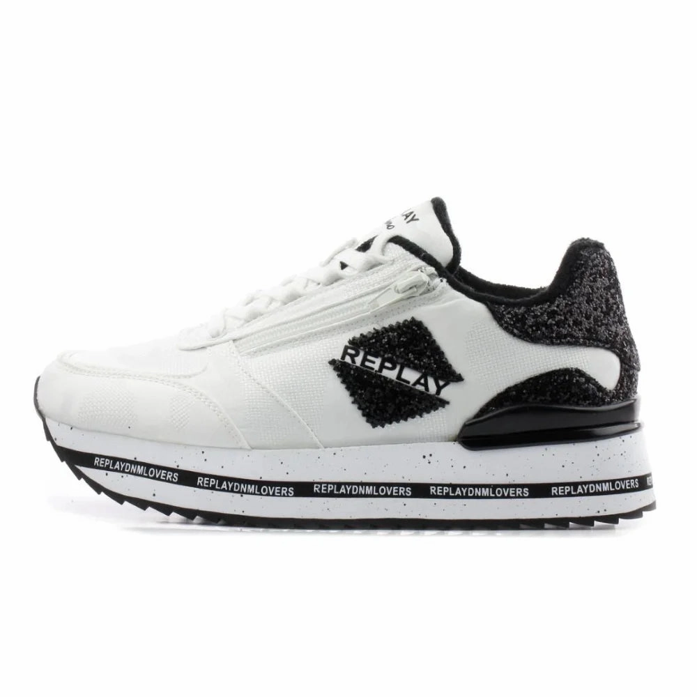 REPLAY Penny Zoom Women Sneakers RS3D0028T-WHT Wide Toe Sneakers