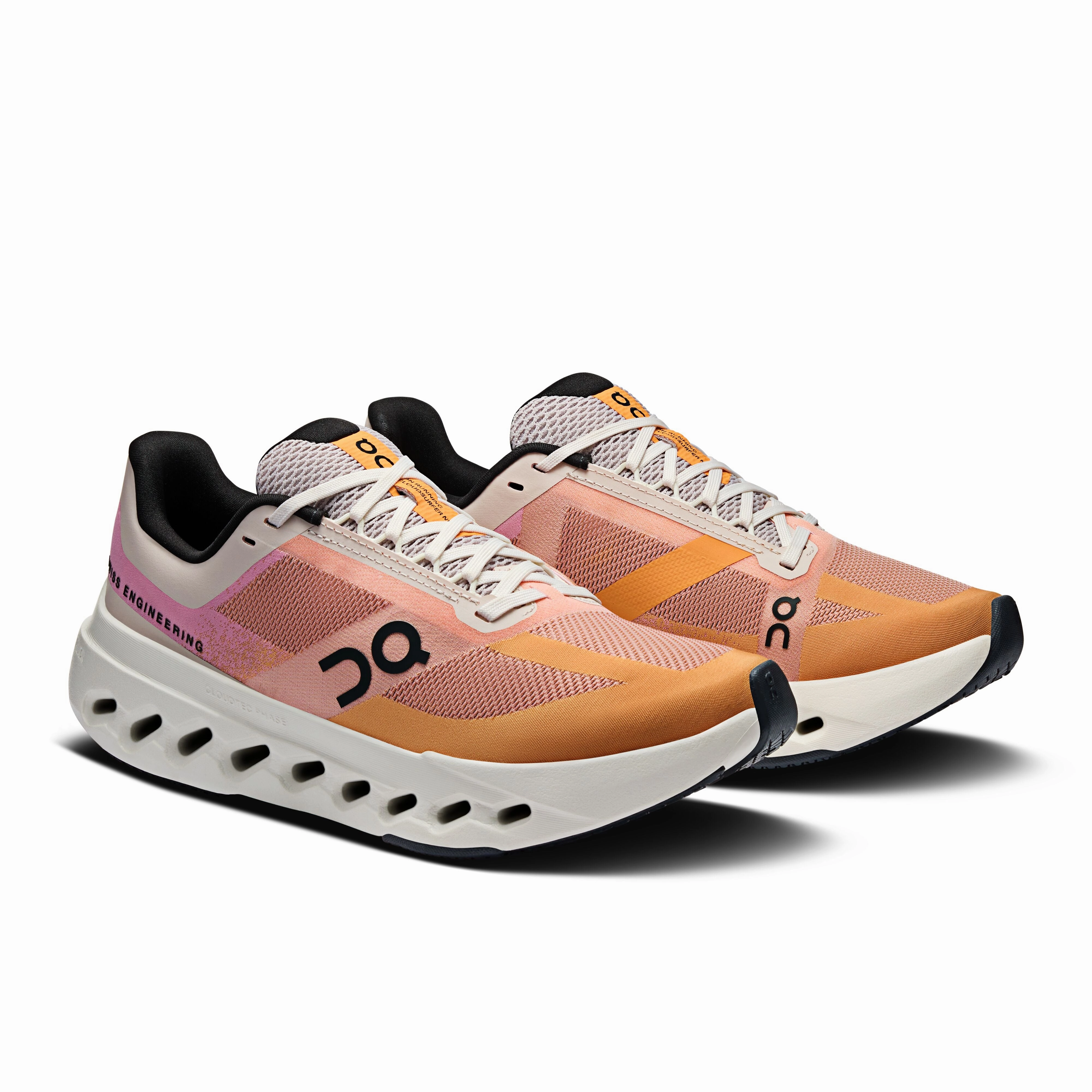 Fresh Foam X 1080 V12 Running Shoe Women's On Cloudsurfer Next Running Shoe in Tangerine | Ivory
