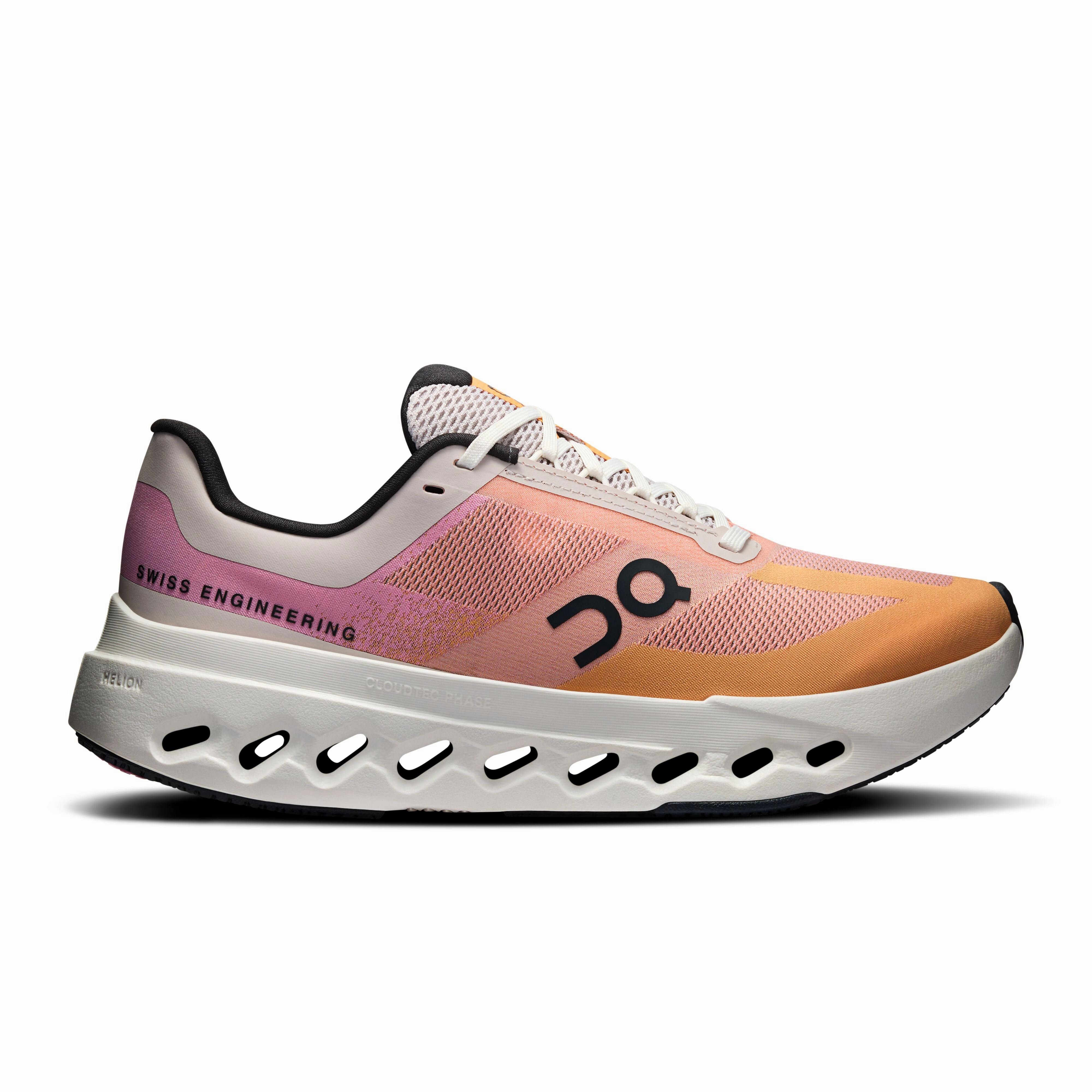 Women's On Cloudsurfer Next Running Shoe in Tangerine | Ivory Running Shoes Made In America