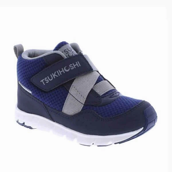 Waterproof Trail Shoe Tsukihoshi Tokyo Boys 100% Waterproof Lightweight Sneaker - Navy Gray |Machine Washable Kids & Toddler Casual Shoes