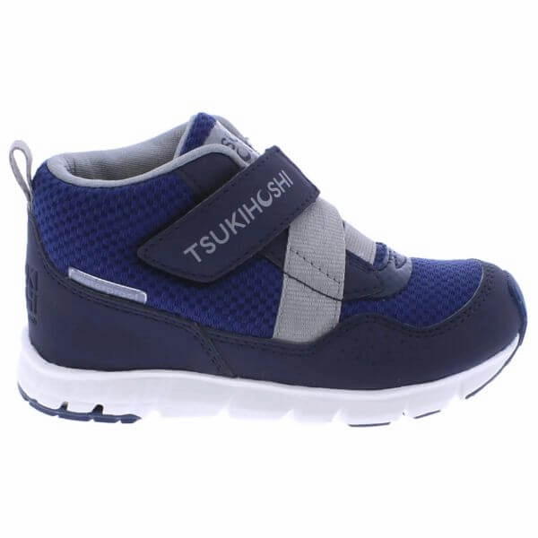 Tsukihoshi Tokyo Boys 100% Waterproof Lightweight Sneaker - Navy Gray |Machine Washable Kids & Toddler Casual Shoes Waterproof Plastic Shoe Covers