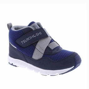 Mod Podge Shoes Waterproof Tsukihoshi Tokyo Boys 100% Waterproof Lightweight Sneaker - Navy Gray |Machine Washable Kids & Toddler Casual Shoes
