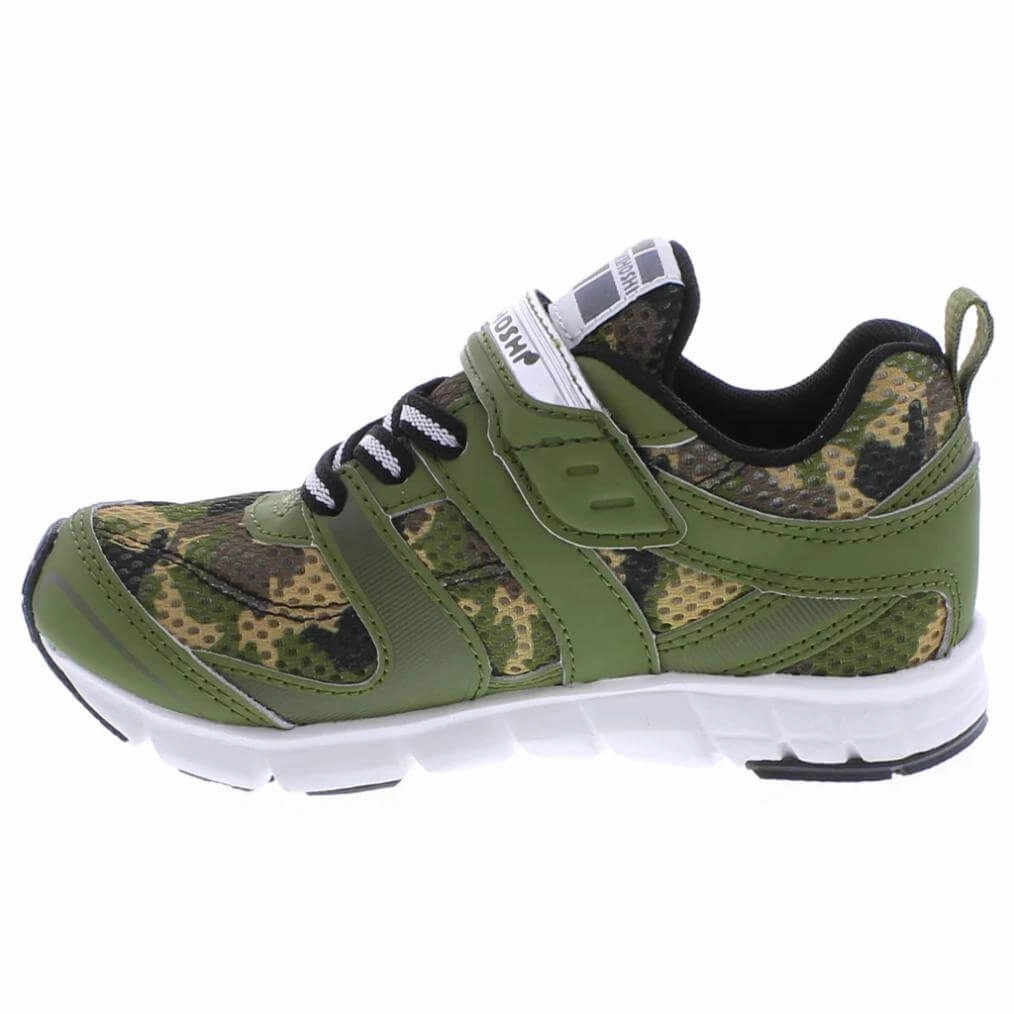 Good Running Shoes For Overpronation Tsukihoshi Velocity Green Camo Boys Running Shoes (Machine Washable)