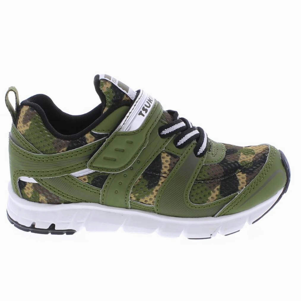Running Shoe Release Dates 2024 Tsukihoshi Velocity Green Camo Boys Running Shoes (Machine Washable)