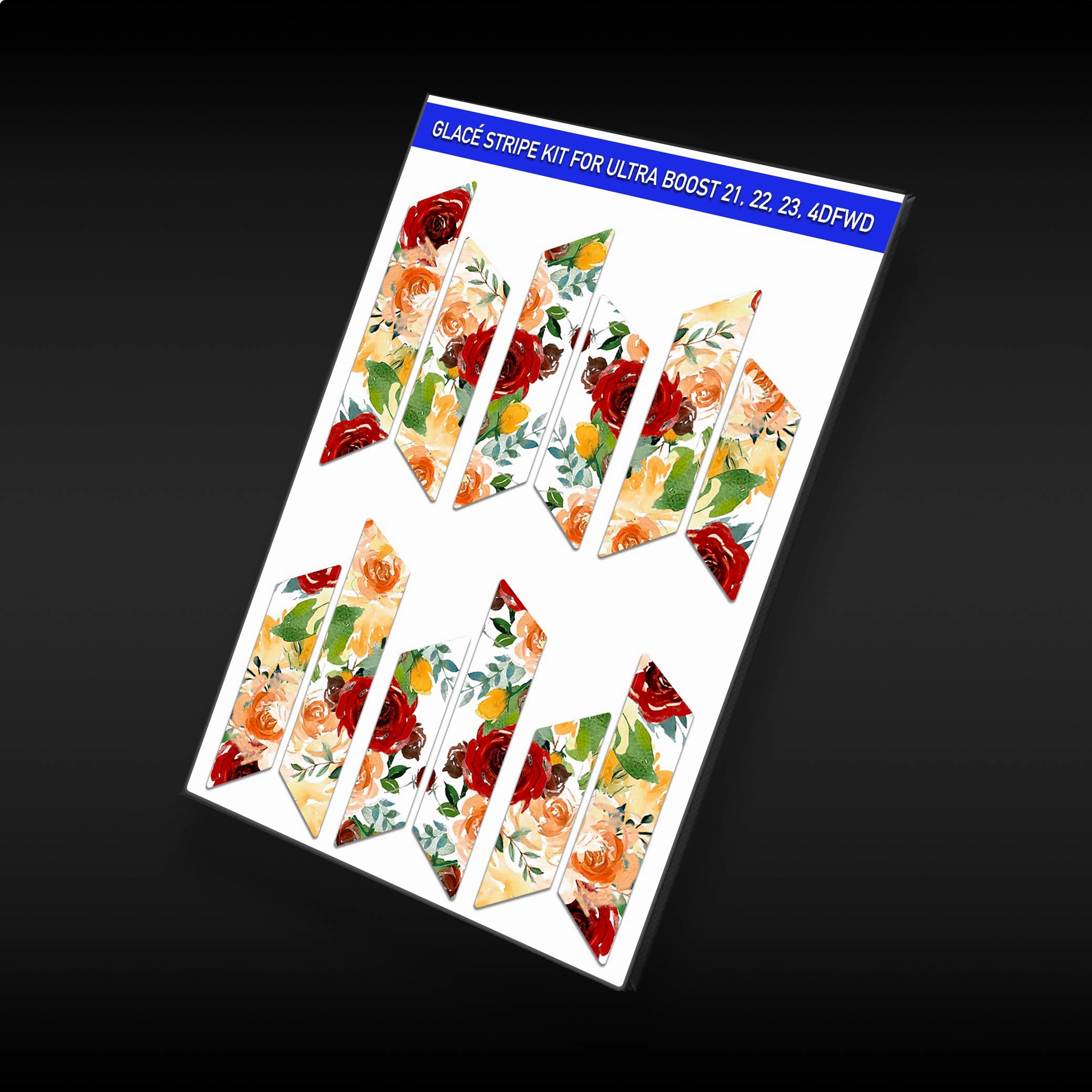 Lavender Adidas Shoes Tuscan Floral Stripes for Ultra Boost 22 / 21