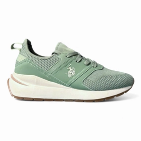 Sneakers Go U.S. POLO ASSN. Lazy Sneakers Women NW13275-GRN