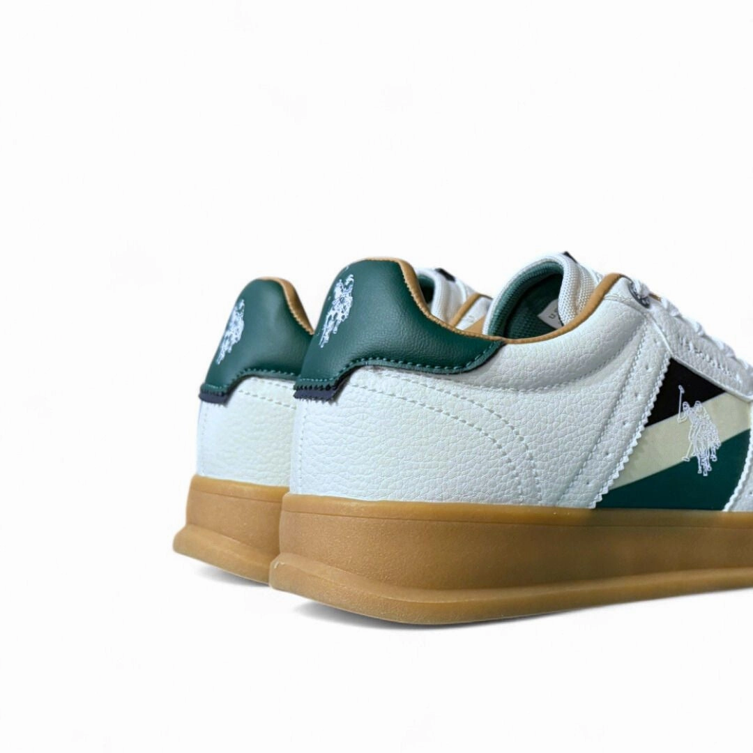 U.S. POLO ASSN. Strip Flag Sneakers - WHTGRN Air Max Tw Casual Shoes