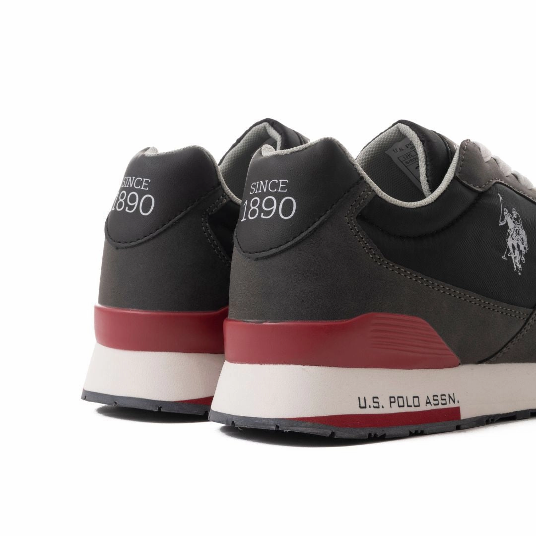 U.S. POLO ASSN. TABRY 006R-BLKRED Business Casual Shoes With Shorts