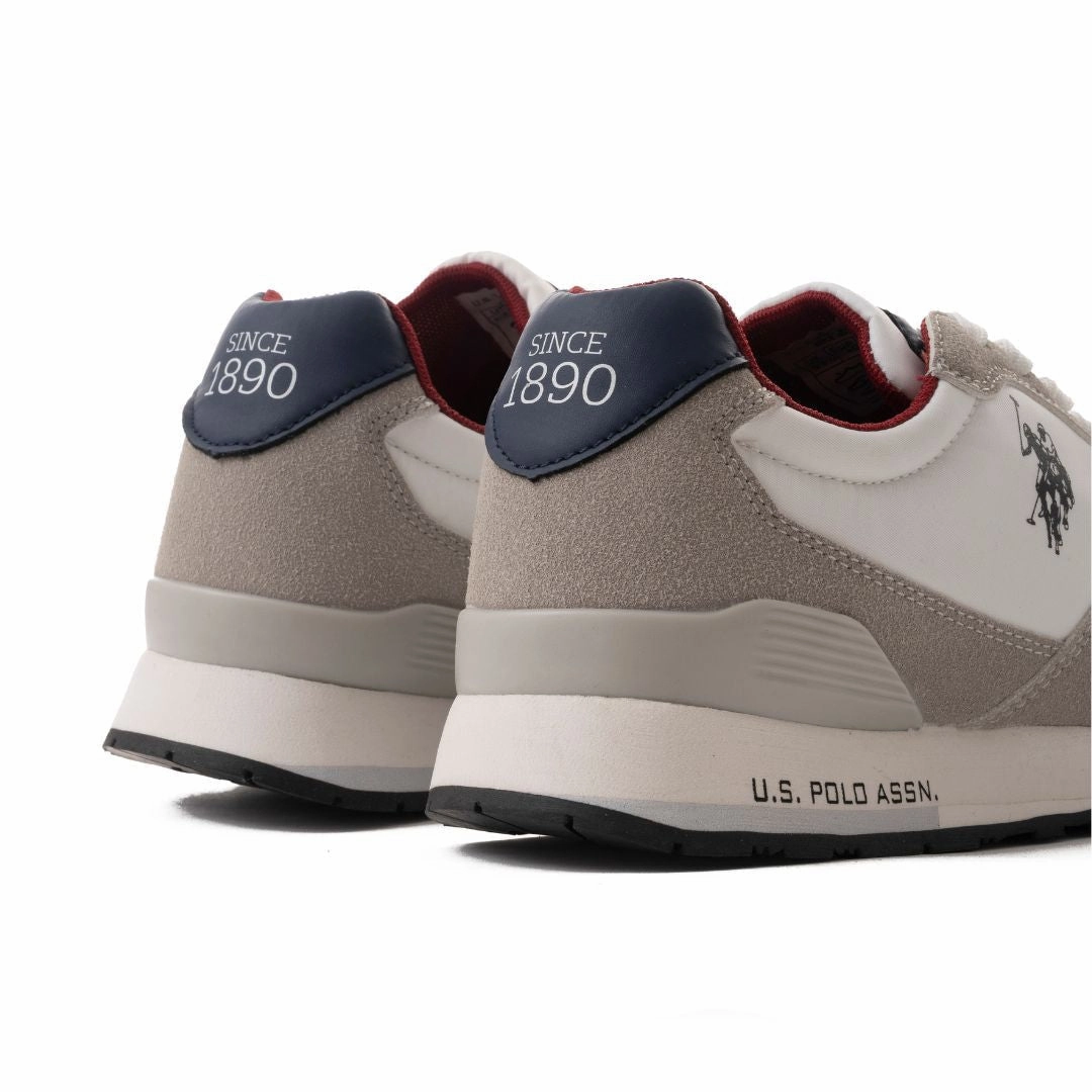 Best Casual Outdoor Shoes U.S. POLO ASSN. TABRY 006R-WHTWHT