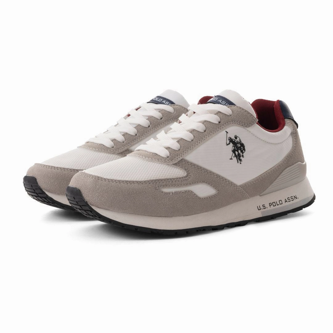 Timberland Waterproof Casual Shoes U.S. POLO ASSN. TABRY 006R-WHTWHT