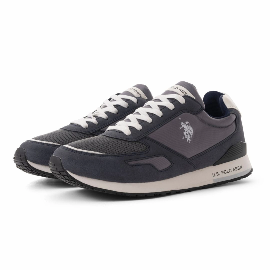 U.S. POLO ASSN. TABRY 006RL-DRKGRY Leather Business Casual Shoes