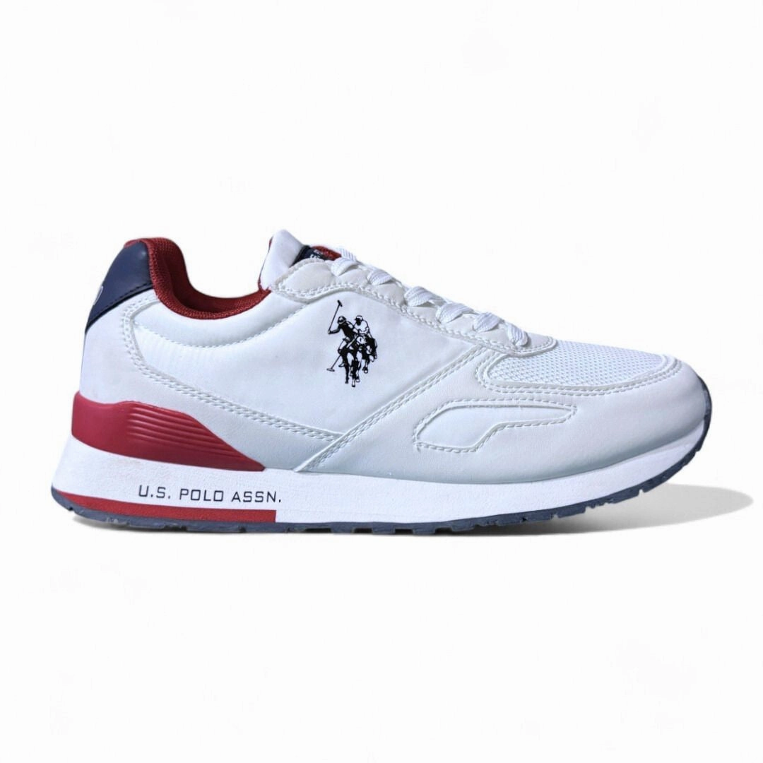 Casual Shoes For Jeans And Khakis U.S. POLO ASSN. TABRY 006RL-WHTRED